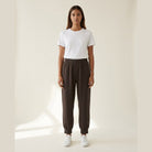 MOONDUST SOLID PANT PANTS 129 CHOCOLATE