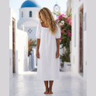 MOONDUST SQUARE LIN DRESS LINEN