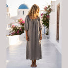 MOONDUST SQUARE LIN DRESS LINEN