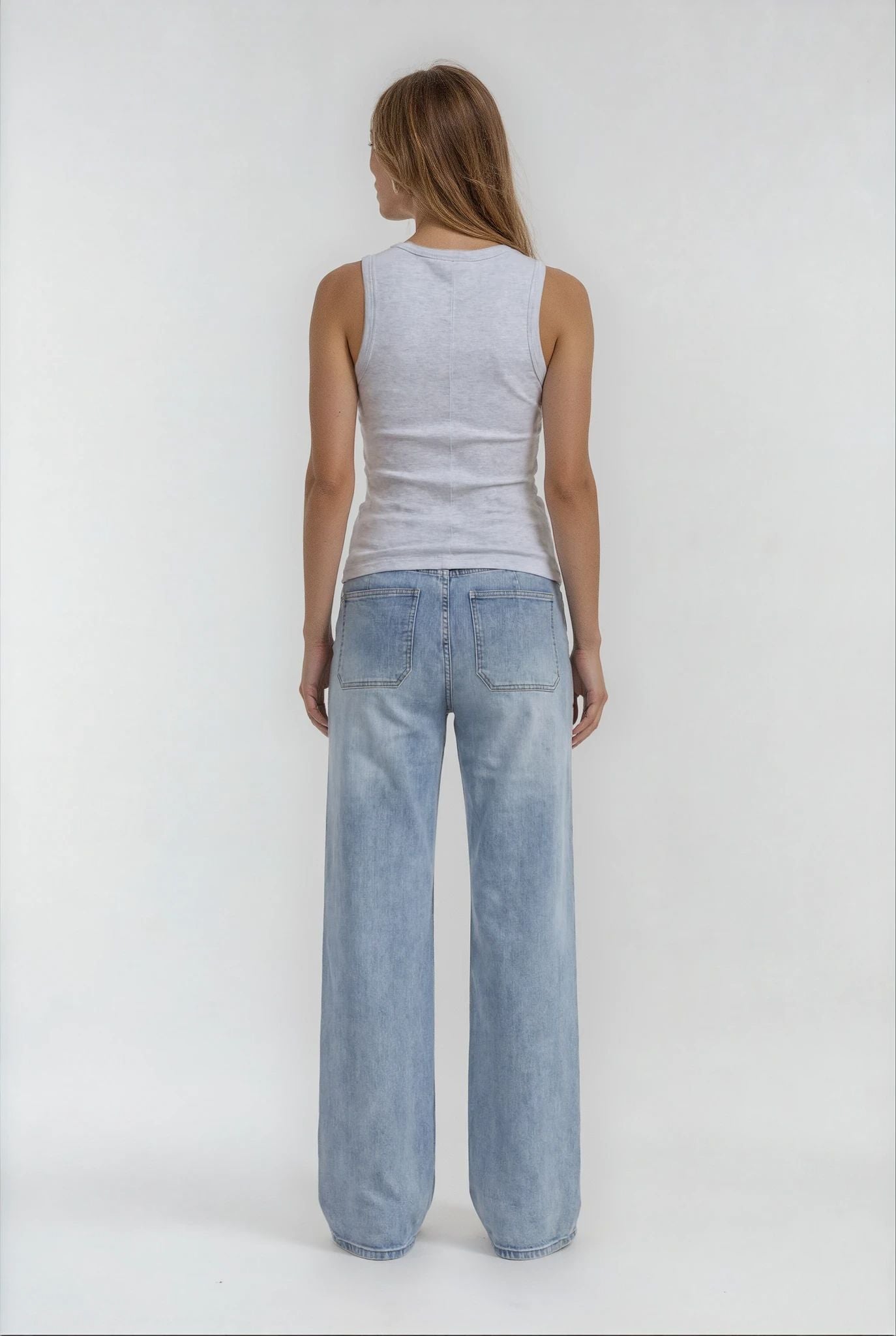 MARC LAUGE SQUARE POCKET JEANS DENIM/TWILL 9196 LIGHT BLUE USED