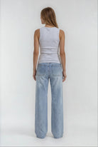 MARC LAUGE SQUARE POCKET JEANS DENIM/TWILL 9196 LIGHT BLUE USED