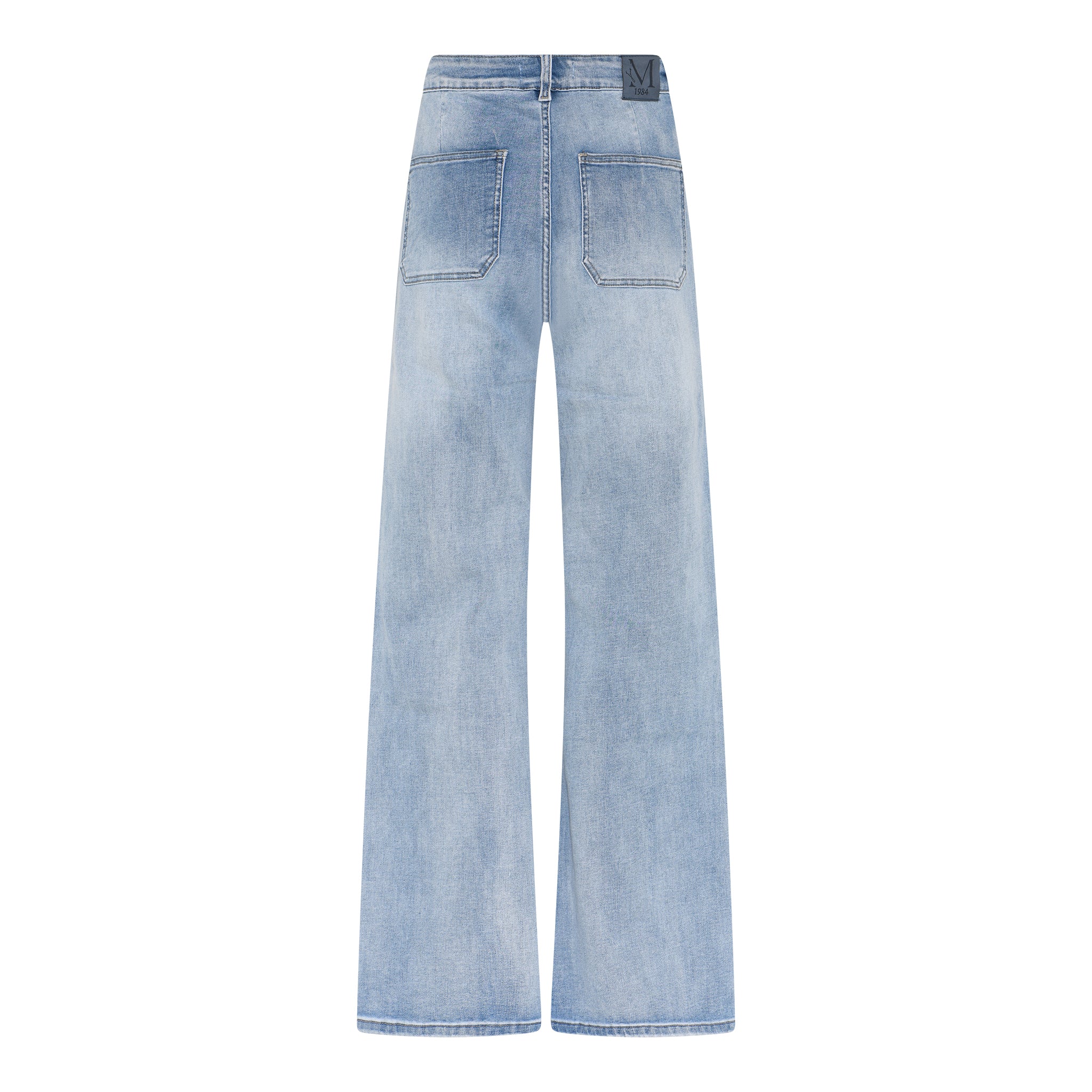 MARC LAUGE SQUARE POCKET JEANS DENIM/TWILL 9196 LIGHT BLUE USED