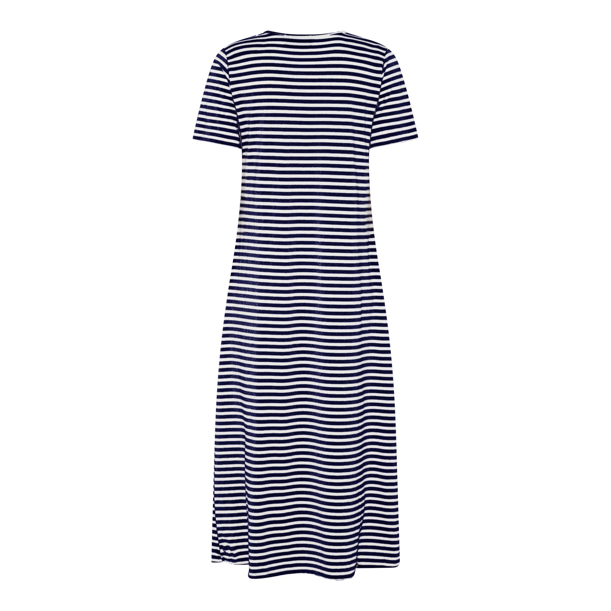 M JEANS STRIPE LUREX DRESS DRESS/JUMPSUIT 104 NAVY