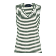 M JEANS STRIPE LUREX V-TOP TOP/T-SHIRT 645 SALVIE