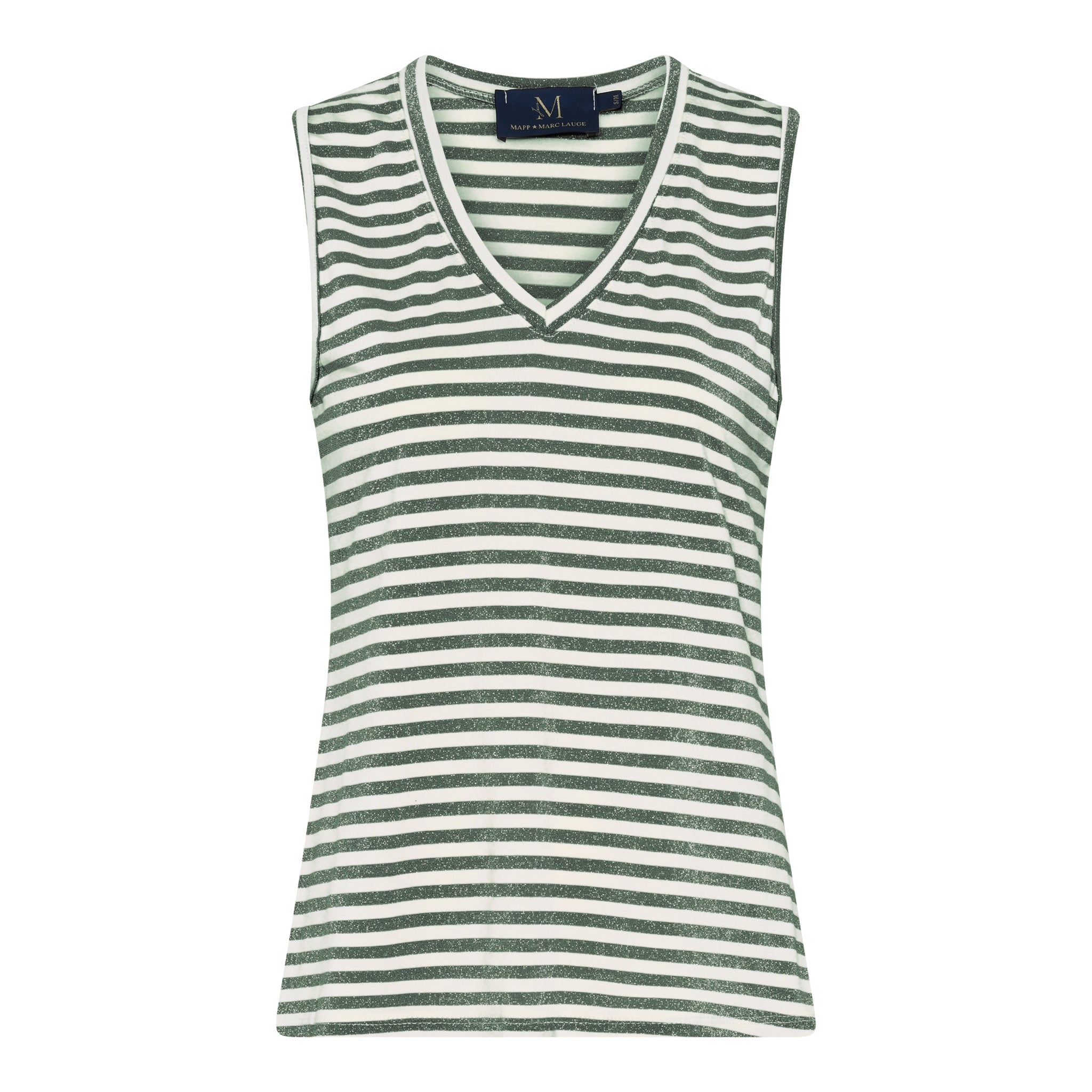 M JEANS STRIPE LUREX V-TOP TOP/T-SHIRT 645 SALVIE