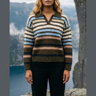 MOONDUST STRIPE POLO KNIT KNITWEAR 645 SALVIE