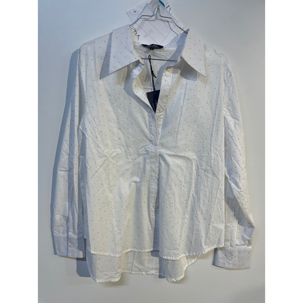 MARC LAUGE STUD SHIRT BLOUSE/SHIRT 10 WHITE