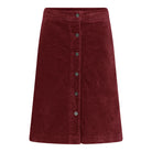 MAPP SUEDE BASIC SKIRT CORD/FLØJL 339 RUBIN RED