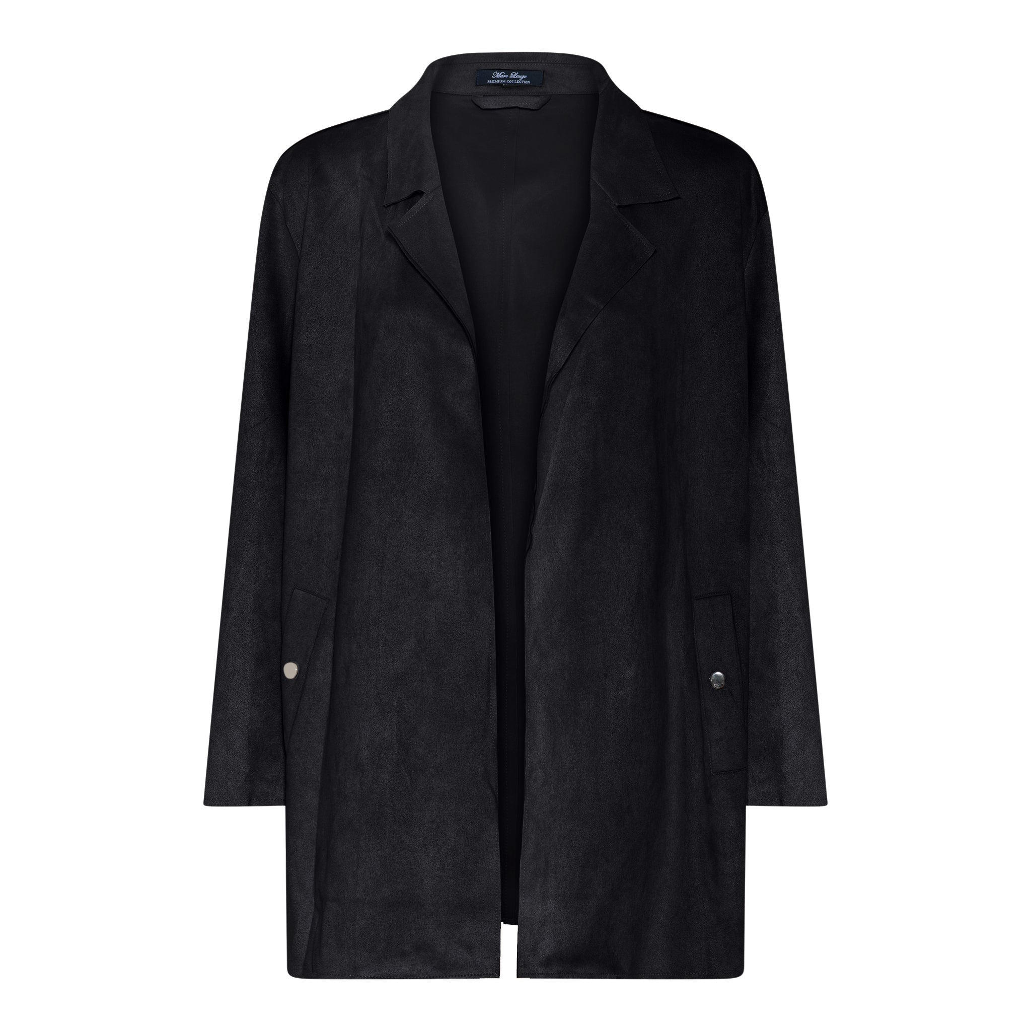 MARC LAUGE SUEDE BLAZER SUITS 80 BLACK