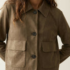 MAPP SUEDE FAKE SHORT JACKET OUTERWEAR 135 EARTH