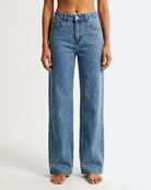 M JEANS Sparkling Flare Jeans DENIM/TWILL 939699 CLASSIC BLUE USED