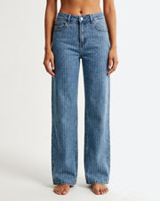M JEANS Sparkling Flare Jeans DENIM/TWILL 939699 CLASSIC BLUE USED