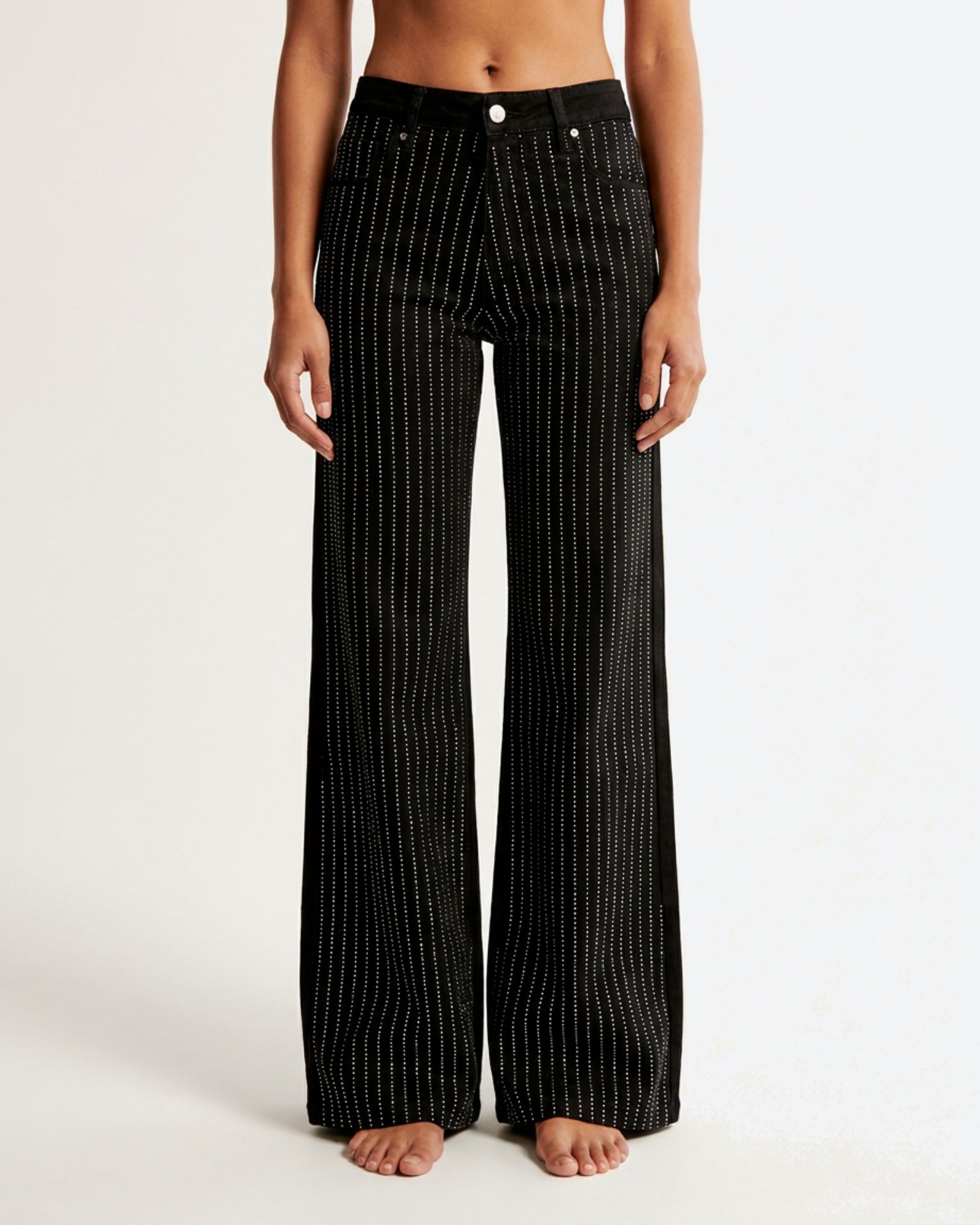 M JEANS Sparkling Flare Jeans DENIM/TWILL 80 BLACK