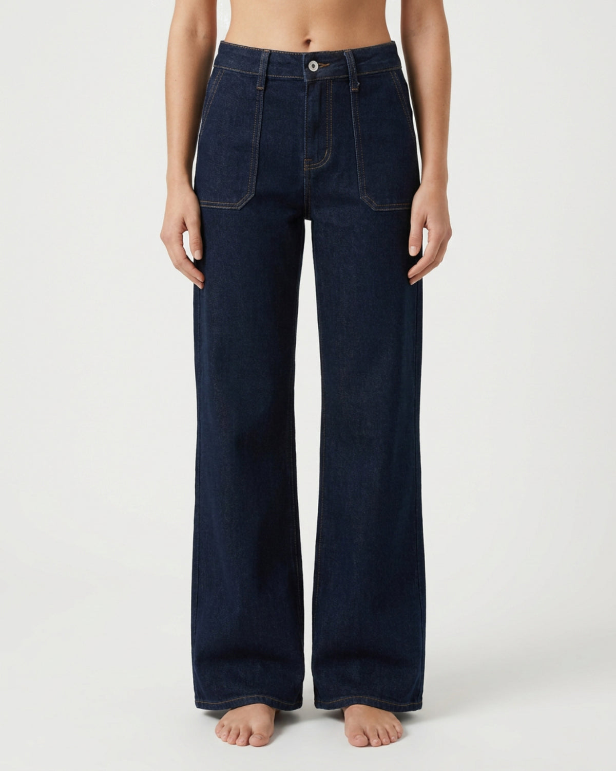 MARC LAUGE Square Pocket Jeans DENIM/TWILL 98 DARK BLUE