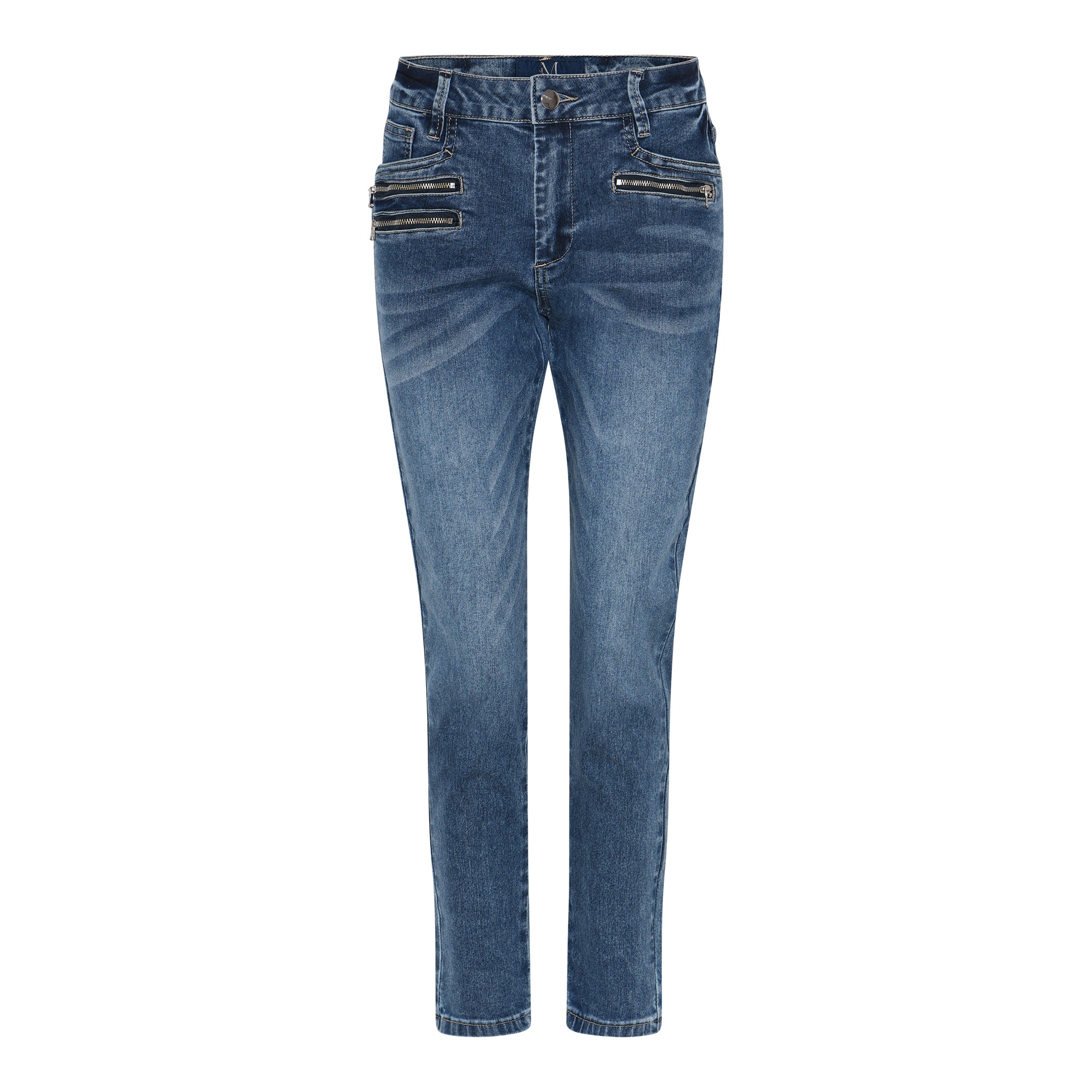MARC LAUGE Staycy 7/8 Denim Jeans DENIM/TWILL 9696 BLUE DENIM USED