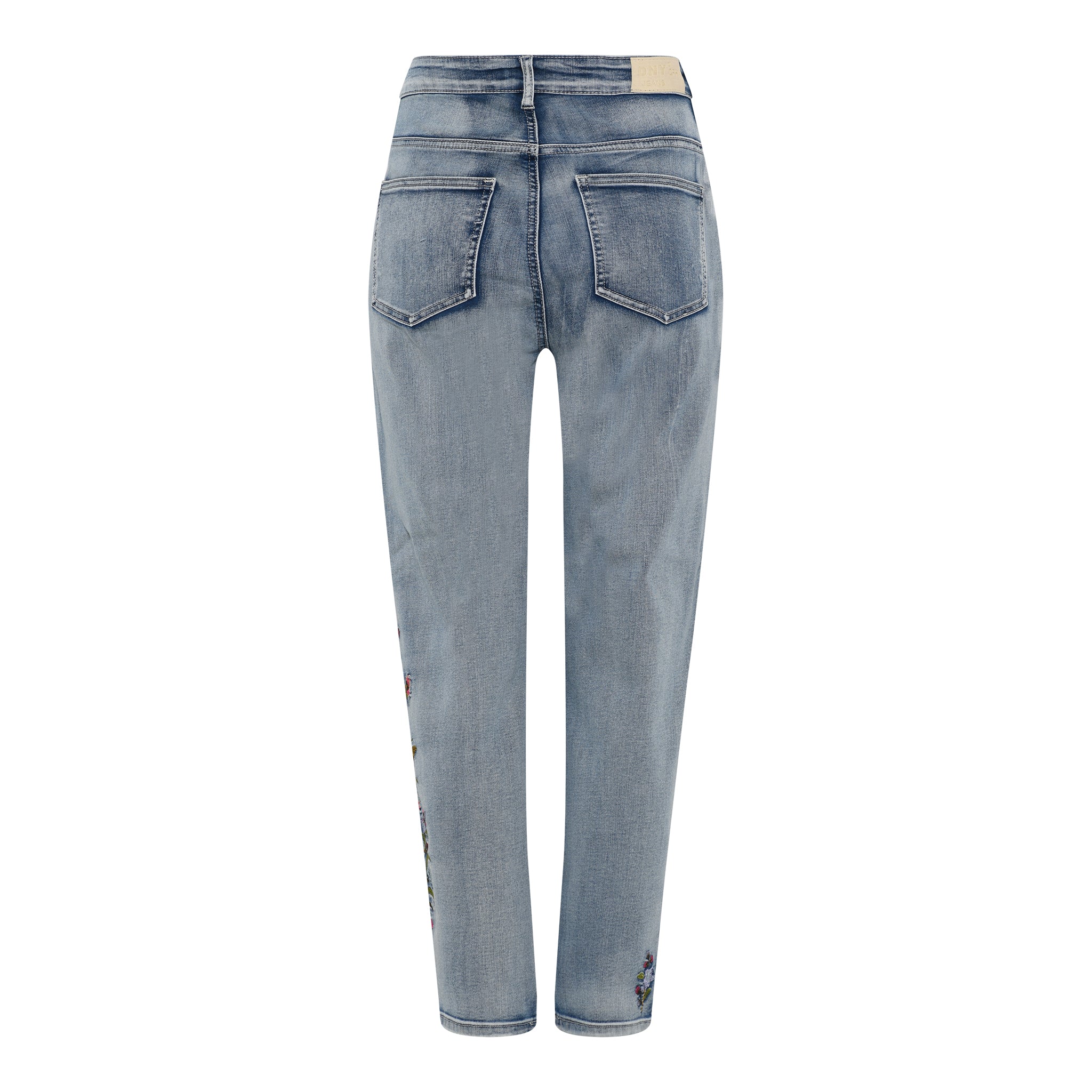 DNYcph TEA EMB JEANS DENIM/TWILL 919699 BENNETON LIGHT BLUE