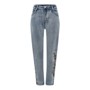 DNYcph TEA EMB JEANS DENIM/TWILL 919699 BENNETON LIGHT BLUE