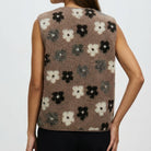 MOONDUST TEDDY VEST FLOWER OUTERWEAR 135 EARTH