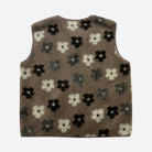 MOONDUST TEDDY VEST FLOWER OUTERWEAR 135 EARTH