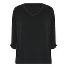 MAPP TENCEL TWILL SPORT BLOUSE BLOUSE/SHIRT 80 BLACK