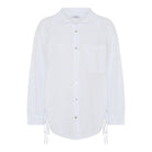 MAPP TIE LIN SHIRT LINEN 10 WHITE