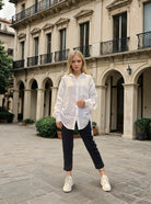 MAPP TIE LIN SHIRT LINEN 10 WHITE
