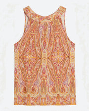 MAPP TIE PAISLEY TOP TOP/T-SHIRT 562 ORANGE