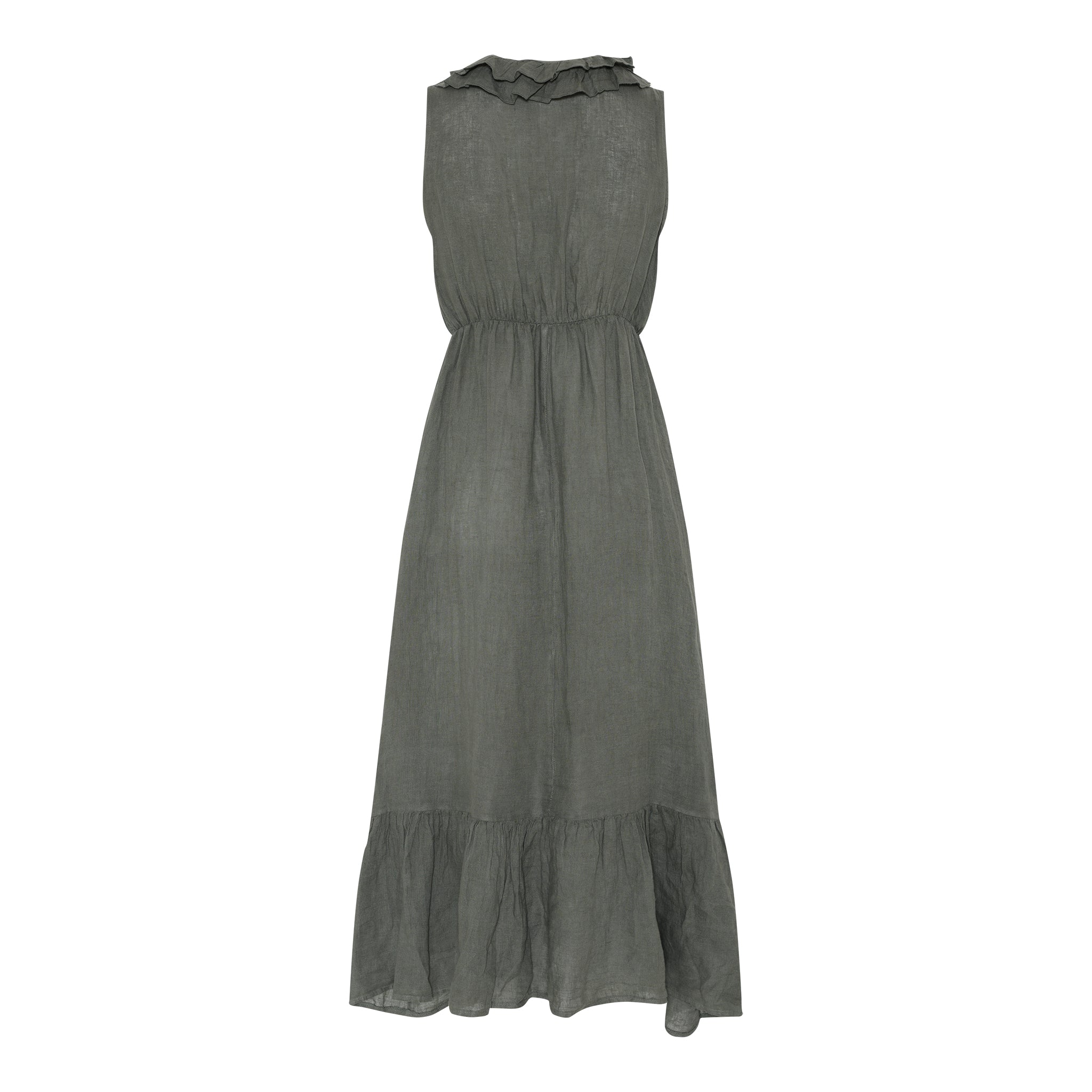 MAPP TINA FRILL DRESS LINEN 645 SALVIE