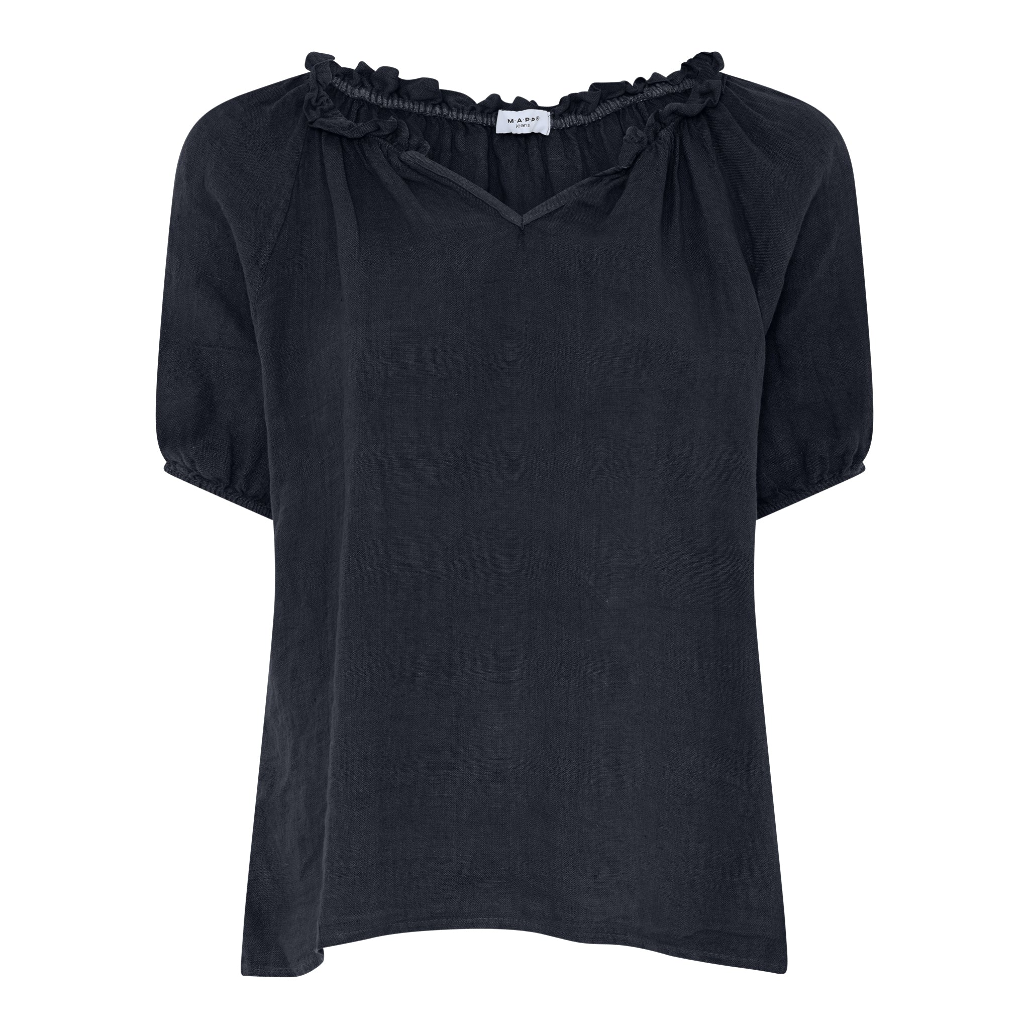 MAPP TINE LIN BLOUSE BLOUSE/SHIRT 104 NAVY