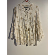 MARC LAUGE TIRI BLOUSE GOLD BLOUSE/SHIRT 10 WHITE