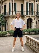 M JEANS TUTTI DENIM SHORTS SHORTS/SKIRT 98 DARK BLUE