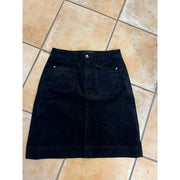 M JEANS TUTTI VELVET SKIRT SHORTS/SKIRT 80 BLACK
