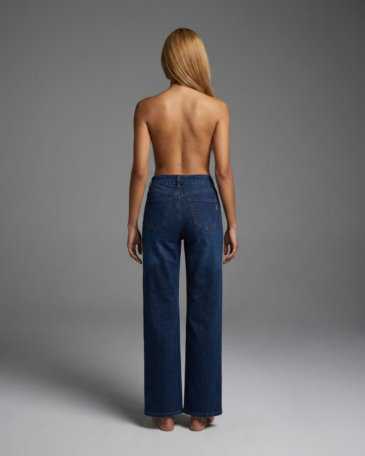 M JEANS Thea Wide Denim Jeans DENIM/TWILL 9696 BLUE DENIM USED