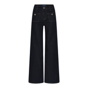 M JEANS Thea Wide Denim Jeans DENIM/TWILL 98 DARK BLUE