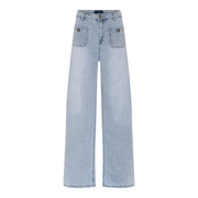 M JEANS Thea Wide Denim Jeans DENIM/TWILL 8996 LIGHT BLUE USED