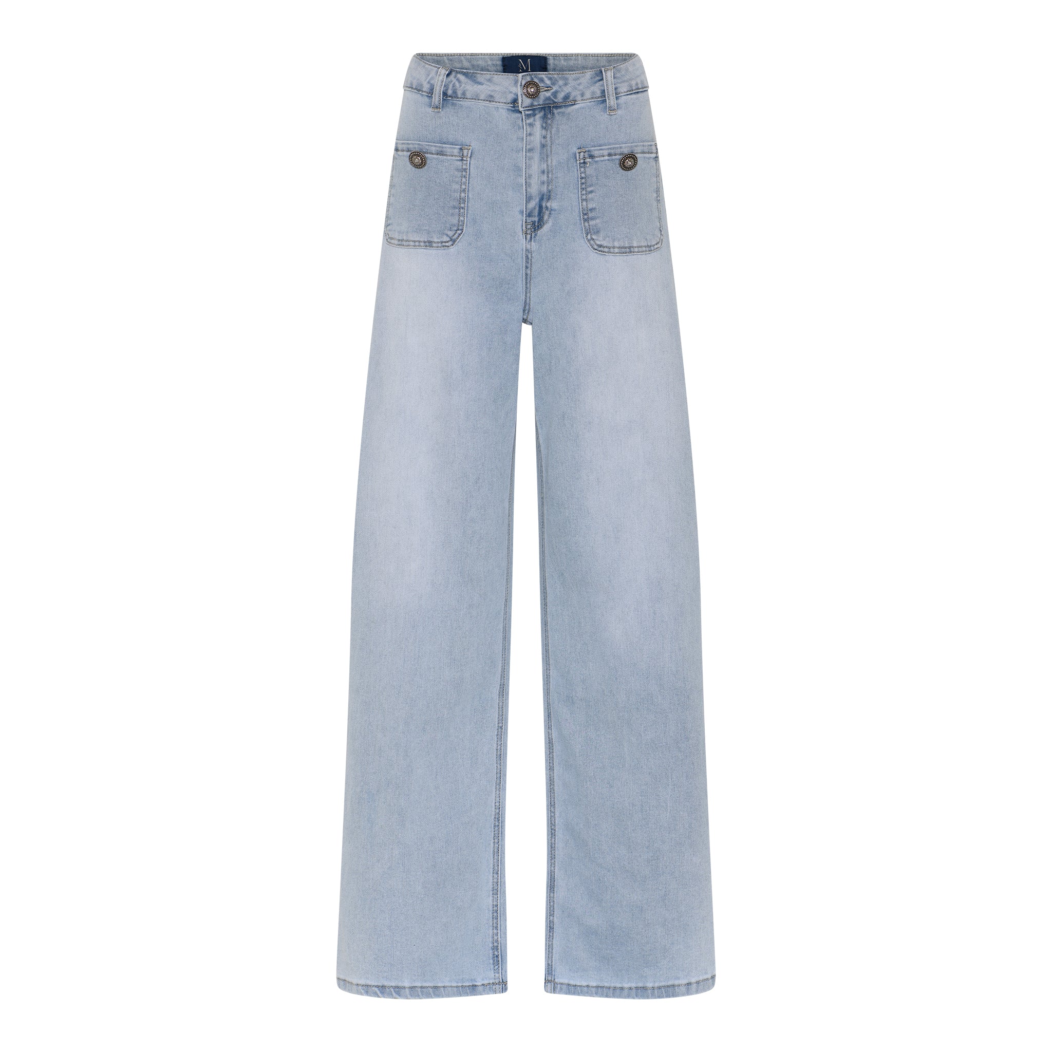 M JEANS Thea Wide Denim Jeans DENIM/TWILL 8996 LIGHT BLUE USED