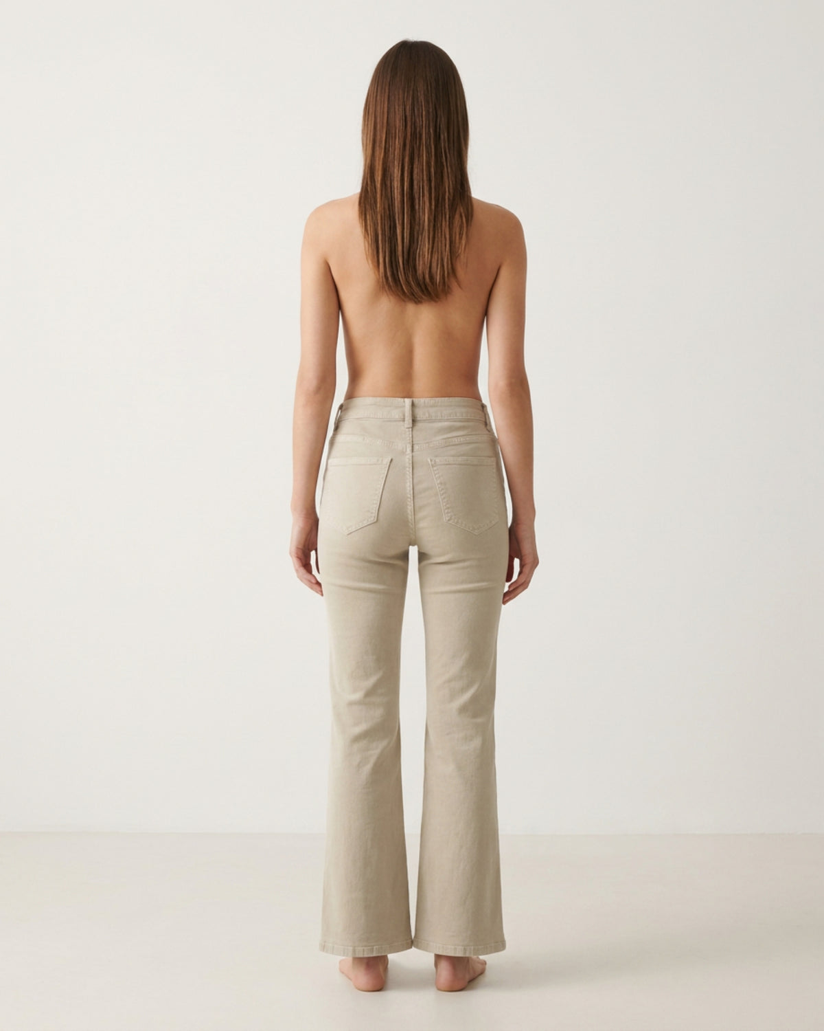 M JEANS Trumpet Flare Fit Twill Jeans DENIM/TWILL 27 SAND