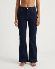 M JEANS Trumpet Flared Jeans | Marc Lauge DENIM/TWILL 98 DARK BLUE