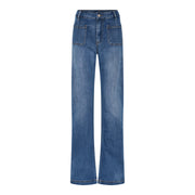 M JEANS Tutti Square Straight Denim Jeans DENIM/TWILL 93 CLASSIC BLUE DENIM