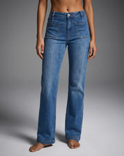 M JEANS Tutti Square Straight Denim Jeans DENIM/TWILL 93 CLASSIC BLUE DENIM