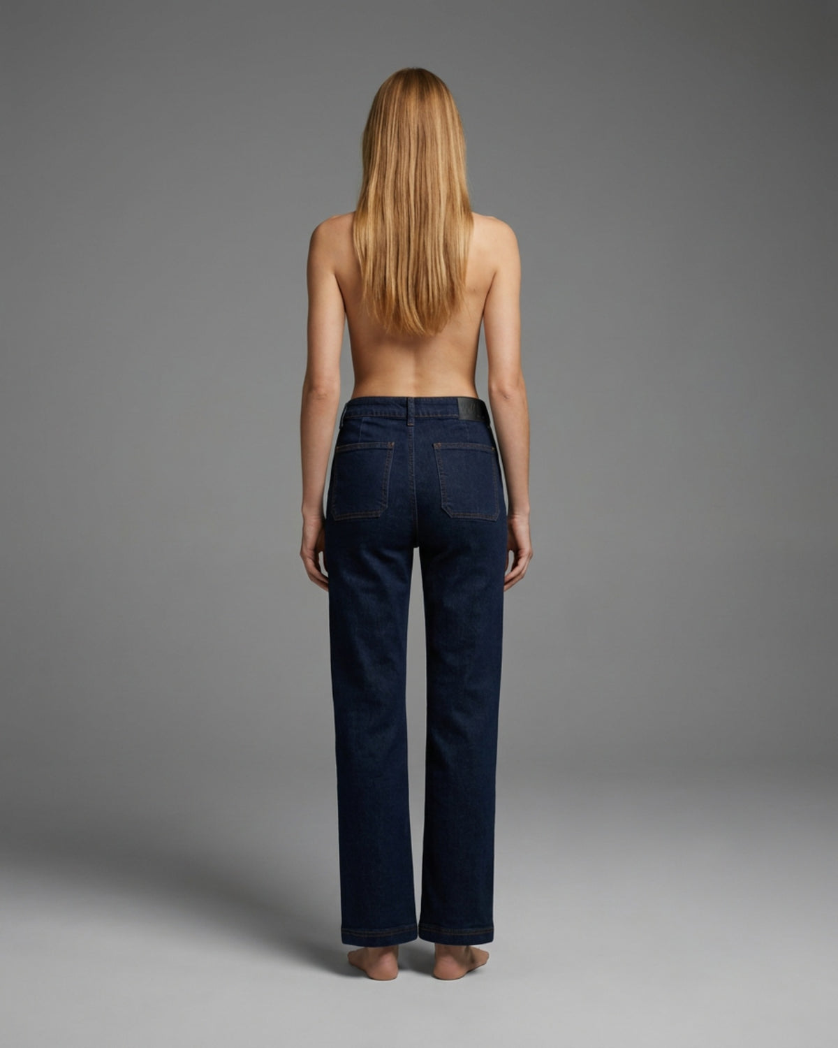 M JEANS Tutti Square Straight Leg Jeans DENIM/TWILL 98 DARK BLUE