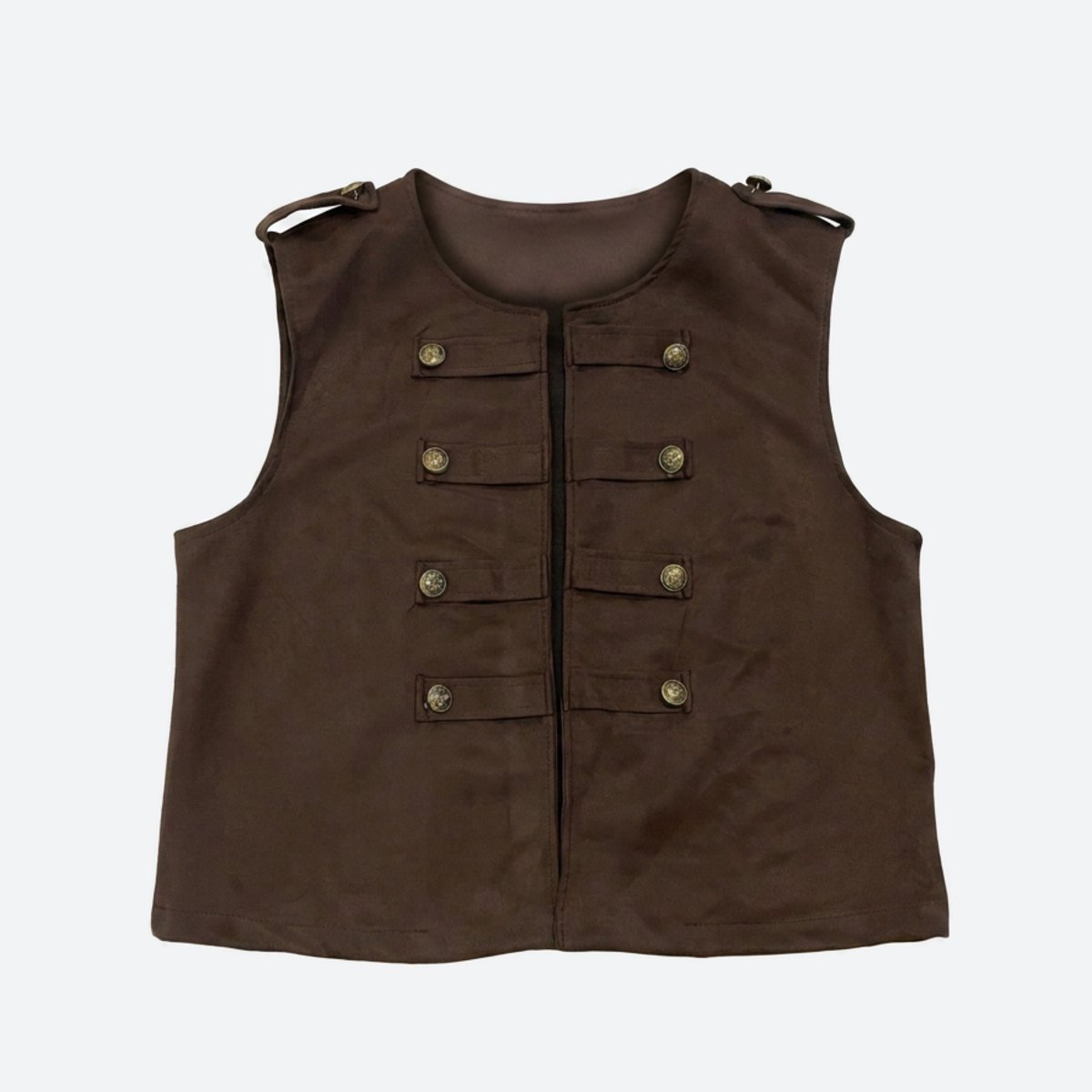 MOONDUST UNIFORM VEST OUTERWEAR 129 CHOCOLATE