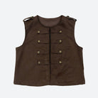 MOONDUST UNIFORM VEST OUTERWEAR 129 CHOCOLATE