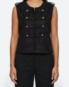 MOONDUST UNIFORM VEST OUTERWEAR 80 BLACK