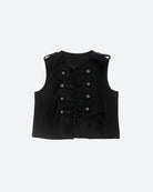 MOONDUST UNIFORM VEST OUTERWEAR 80 BLACK