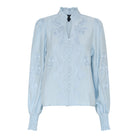 M JEANS VANESSA EMB SHIRT BLOUSE/SHIRT 107 SOFT BLUE