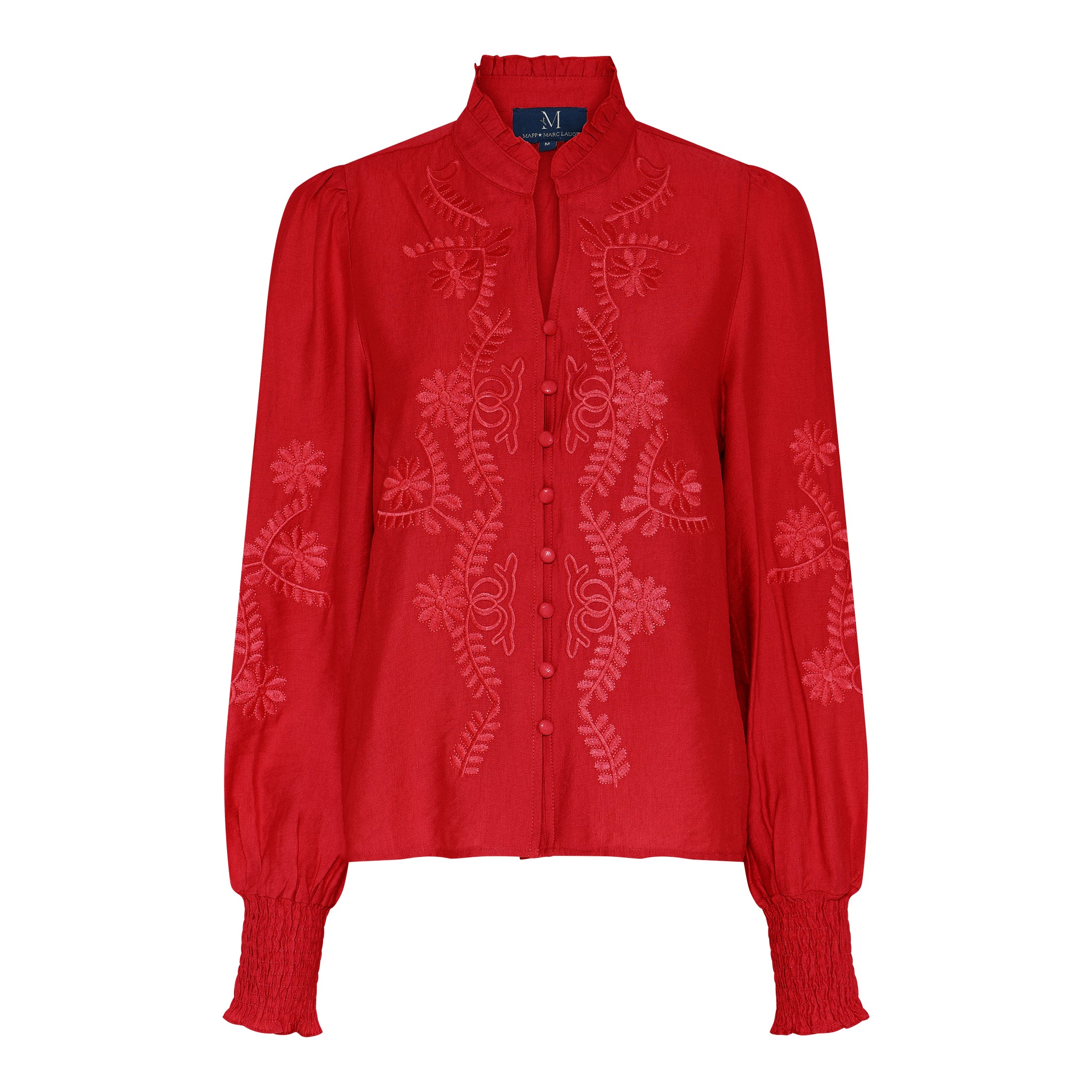 M JEANS VANESSA EMB SHIRT BLOUSE/SHIRT 330 RED
