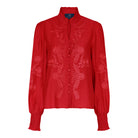 M JEANS VANESSA EMB SHIRT BLOUSE/SHIRT 330 RED