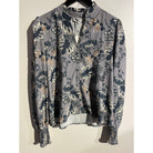 MAPP VANESSA PRINT SHIRT BLOUSE/SHIRT 494 BOTTLE GREEN