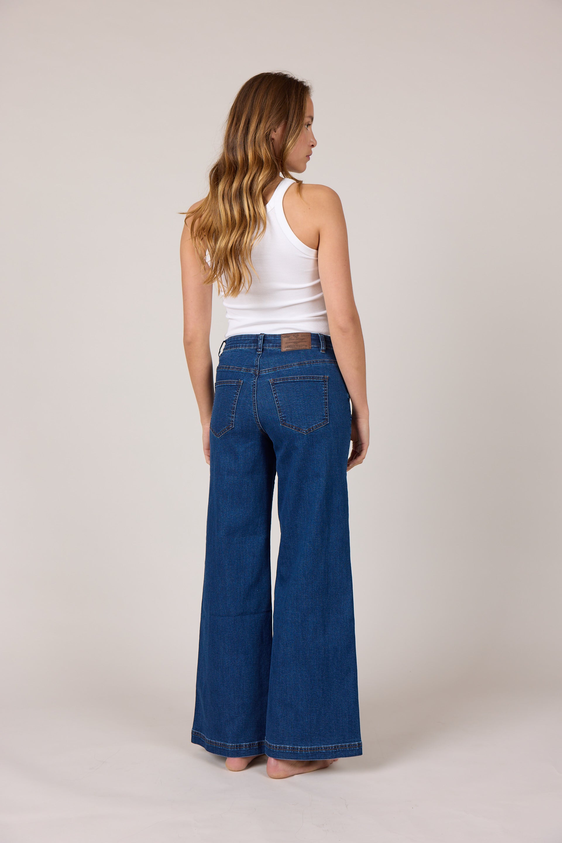 MARC LAUGE VEGA FLARE DENIM JEANS DENIM/TWILL 939699 CLASSIC BLUE USED